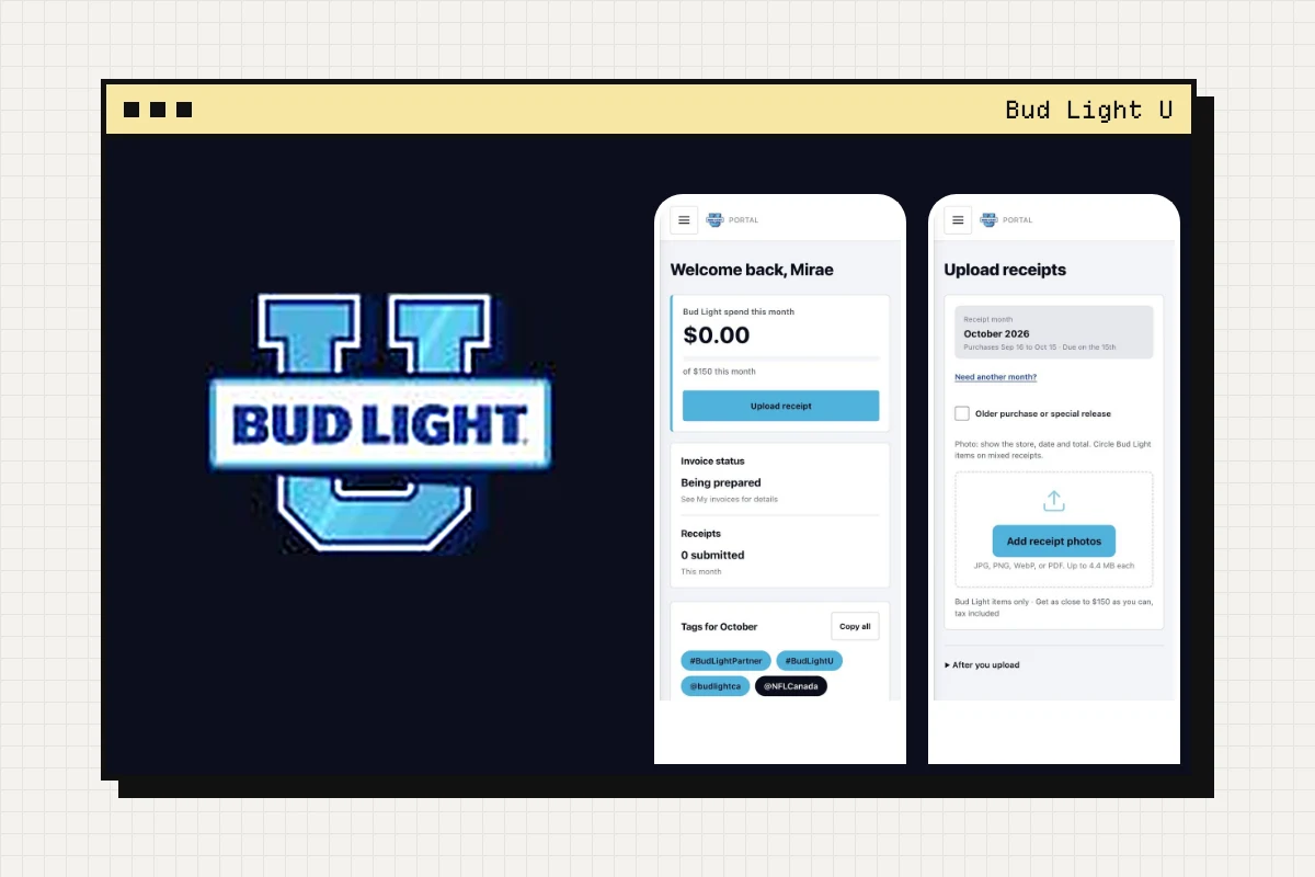 BudLightU Portal preview